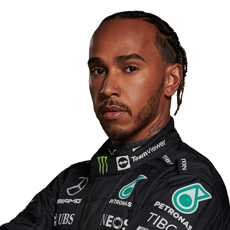 Portrét pilota Lewis Hamilton