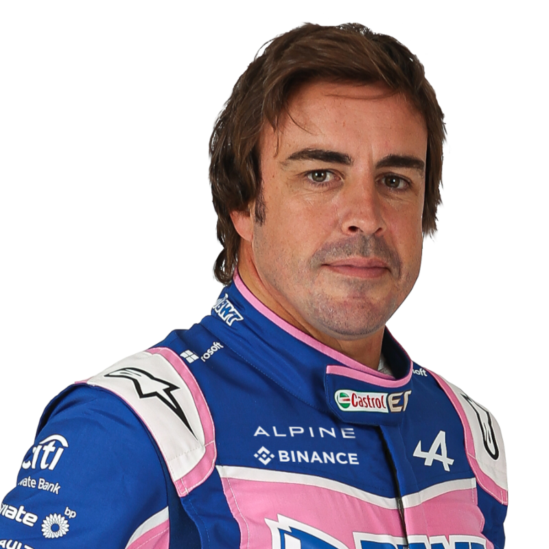 Portrét pilota Fernando Alonso
